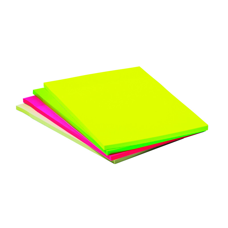 Q-Connect+Extra+Sticky+Meeting+Pads+101x150mm+Assorted+%28Pack+of+4%29