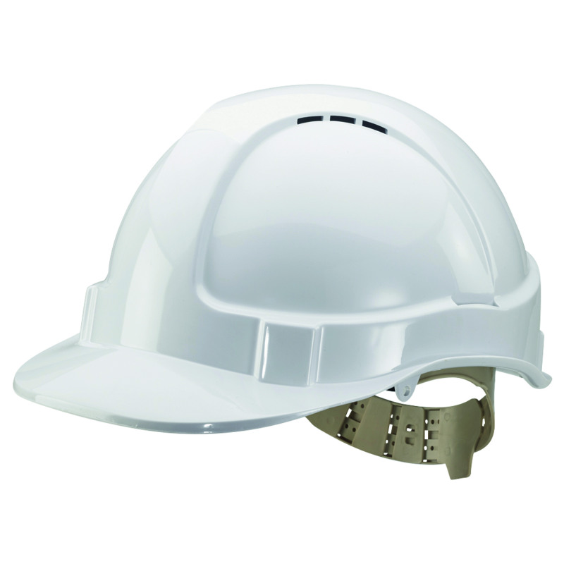 Beeswift+Comfort+Vented+Safety+Helmet+ABS+Shell+White+BBVSHW