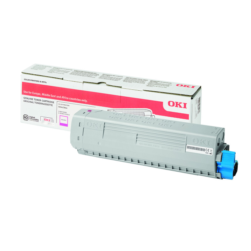 Oki+C834+10K+Toner+Cartridge+High+Yield+Magenta+46861306