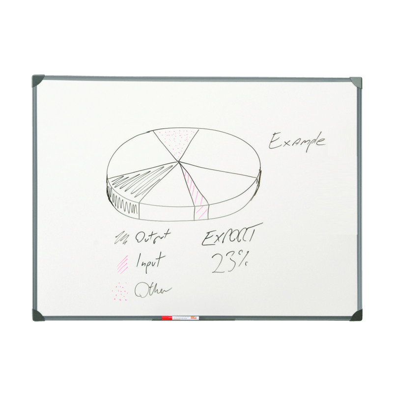 5+Star+Office+Drywipe+Non-Magnetic+Board+with+Fixing+Kit+and+Detachable+Pen+Tray+1200x900mm