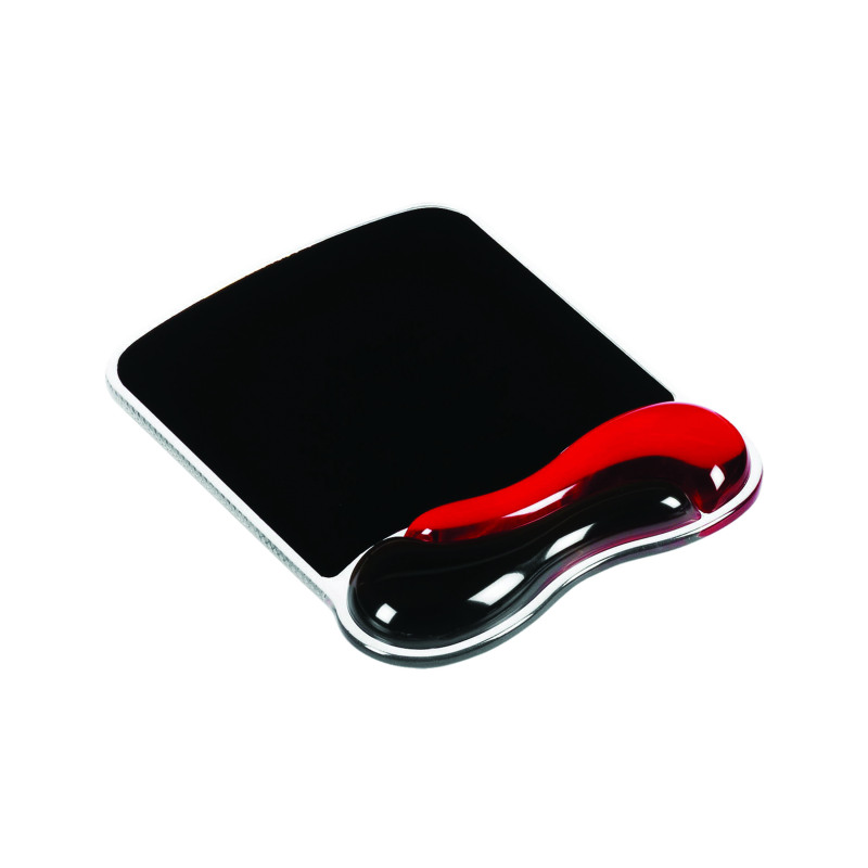 Kensington+Duo+Gel+Mouse+Pad+with+Wrist+Support+240x182x25mm+Red%2FBlack+62402