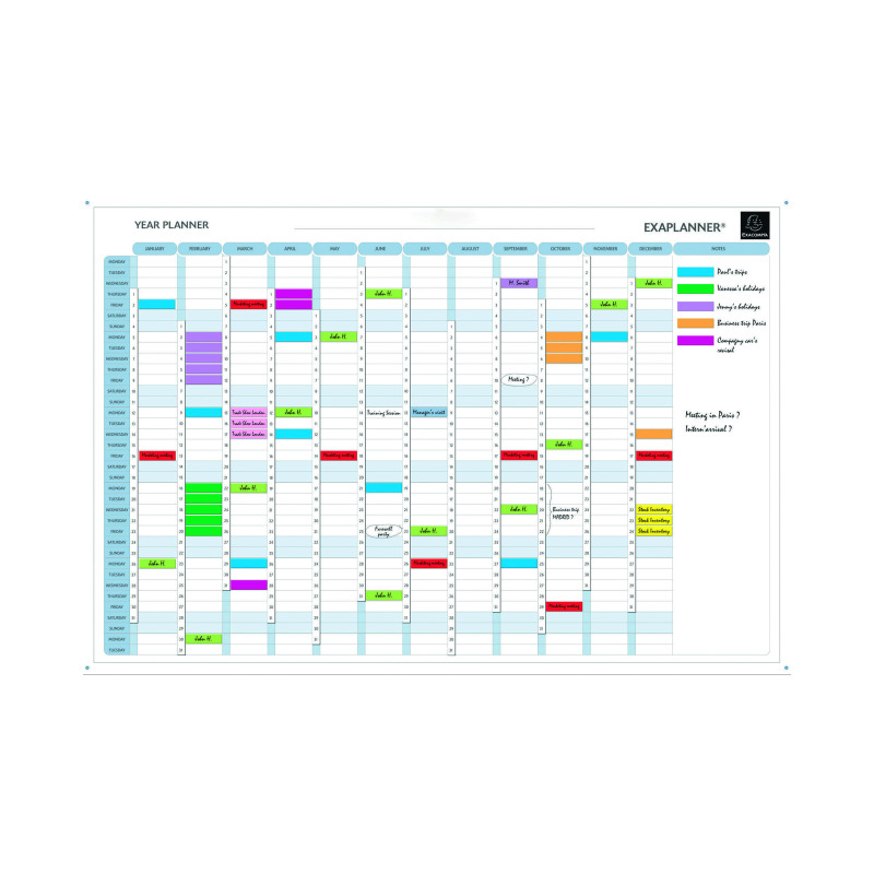 Exacompta+Magnetic+Perpetual+Year+Planner+%28Comes+with+magnets%2C+magnet+strips%2C+pens+and+box%29+56153E
