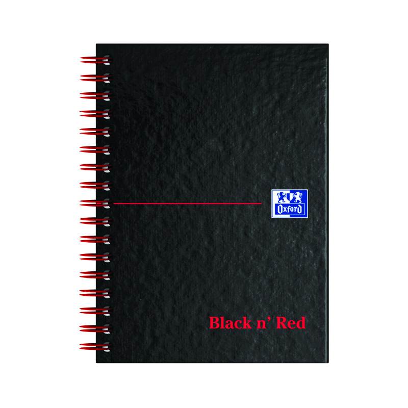 Black+n%26apos%3B+Red+Wirebound+Hardback+Ruled+Notebook+A6+%28Pack+of+5%29+100080448