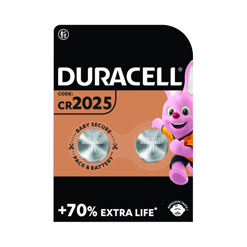 Duracell+DL2025+3V+Lithium+Button+Battery+%28Pack+of+2%29+75072667