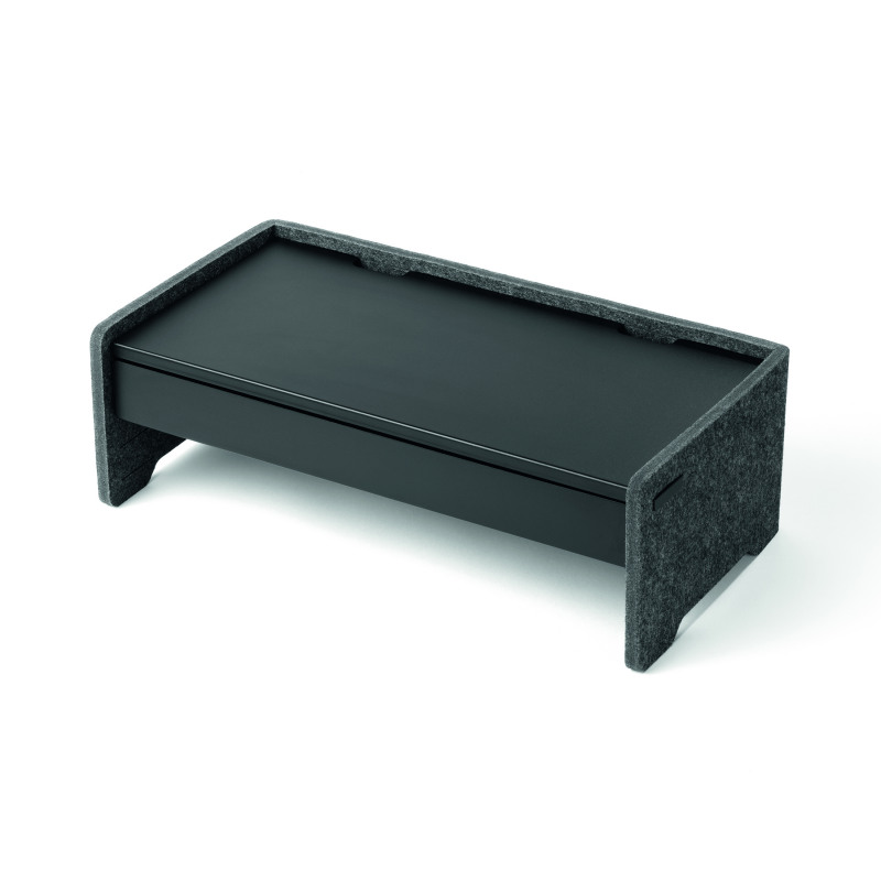 Durable+Felt+Lined+Drawer+For+Monitor+Stand+EFFECT+Black+508201