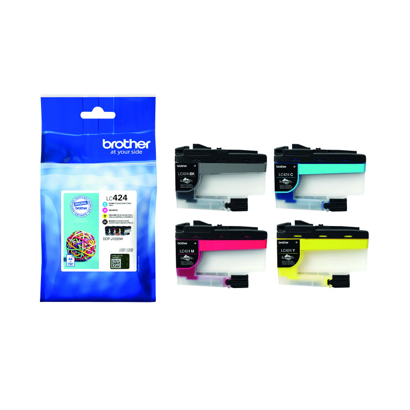 Brother+LC424+Inkjet+Cartridge+CMYK+Multipack+LC424VAL