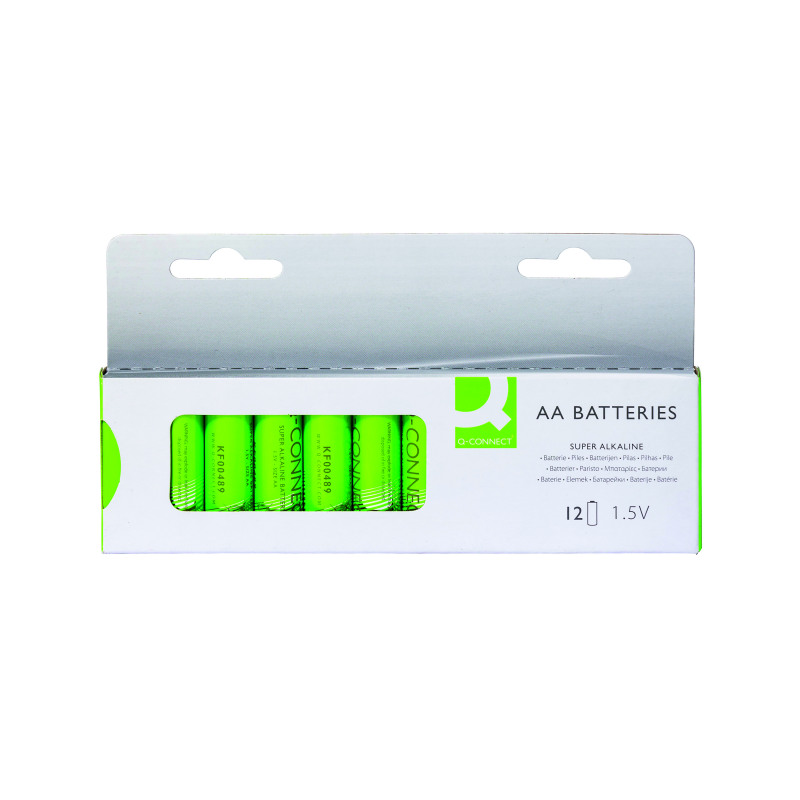 Q-Connect+AA+Alkaline+Batteries+%28Pack+of+12%29+KF00644