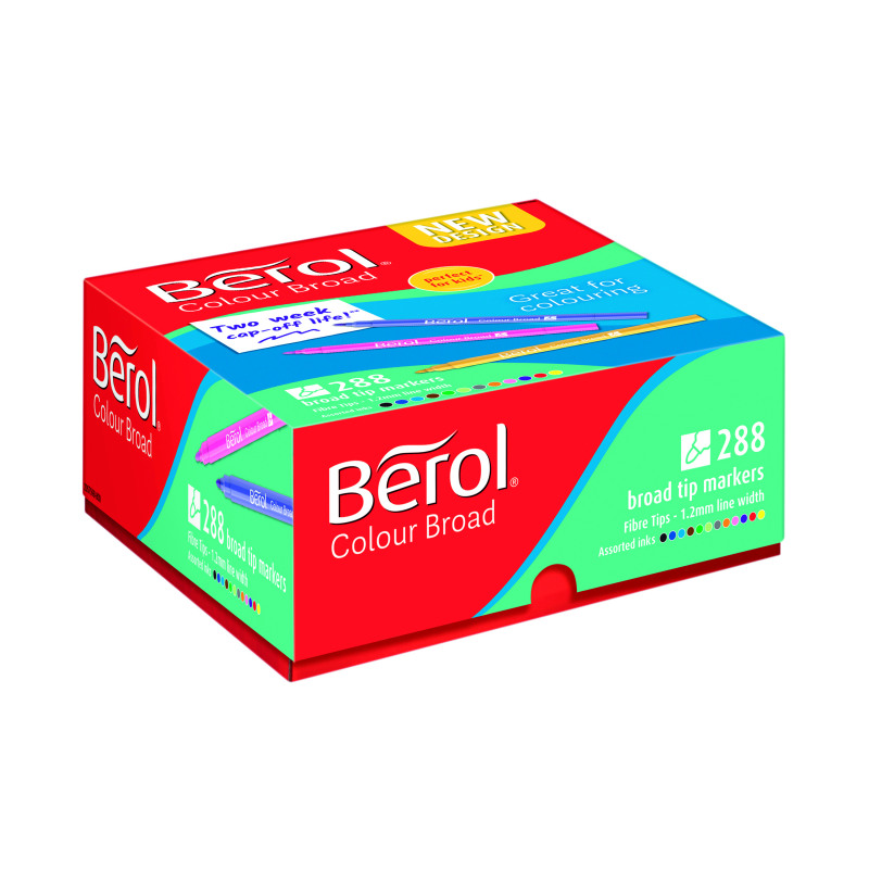 Berol+Colour+Broad+Class+Pack+Assorted+%28Pack+of+288%29+2057598
