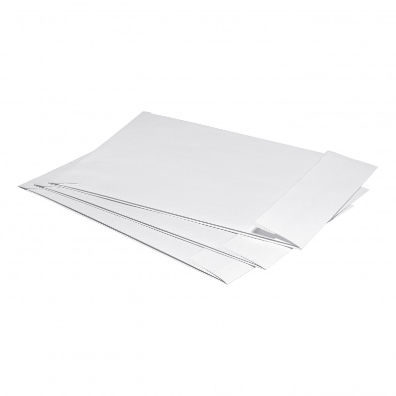 5+Star+Office+Envelopes+C4+Gusset+25mm+Peel+and+Seal+120gsm+White+%28Pack+of+125%29