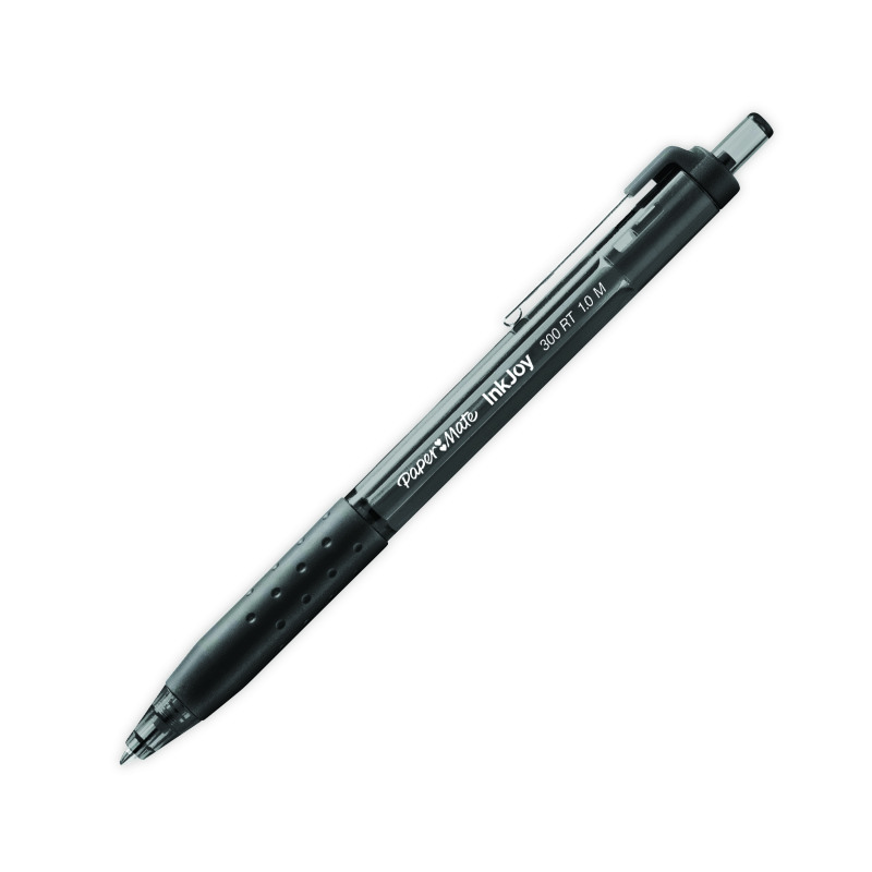 PaperMate+Inkjoy+300+Retractable+Ballpoint+Pen+Medium+Black+%28Pack+of+12%29+S0959910