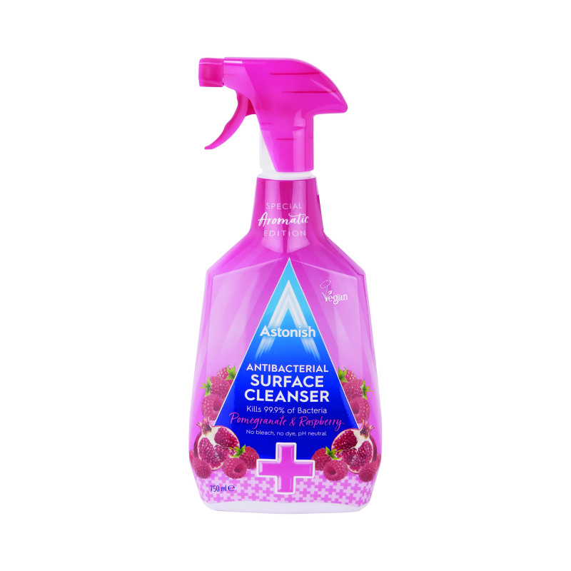 Astonish+Antibacterial+Surface+Cleanser+Pomegranate+and+Raspberry+Pink+750ml+%28Pack+of+12%29+C3420
