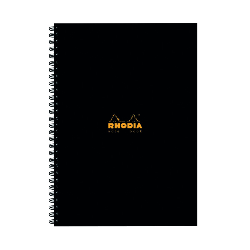 Rhodia+Business+A4+Book+Wirebound+Hardback+160+Pages+Black+%28Pack+of+3%29+119232C