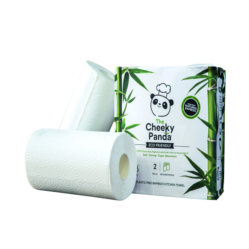 Cheeky+Panda+Kitchen+Roll+Plastic+Free+Bamboo+%28Pack+of+10%29+PFKITCHRL10