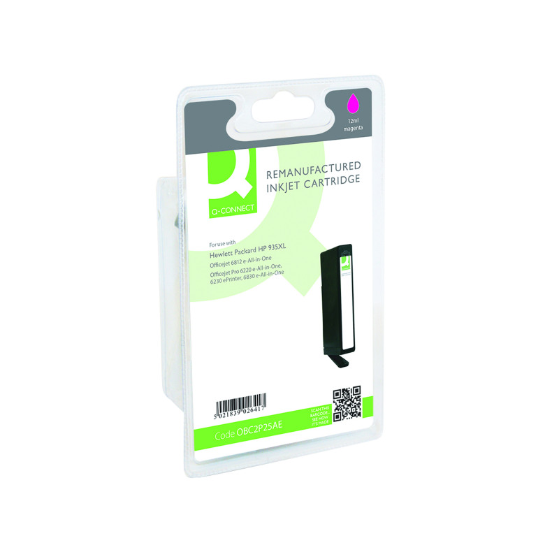 Q-Connect+Remanufactured+Inkjet+Cartridge+Magenta+For+HP+C2P25AE+C2P25AE-COMP