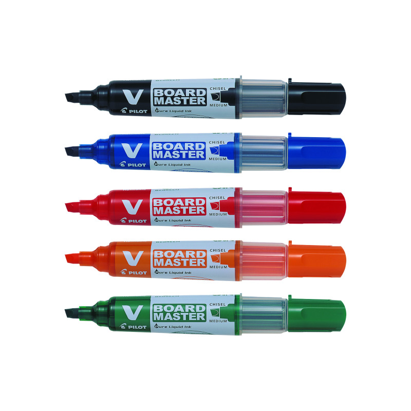 Pilot+V-Board+Master+Chisel+Tip+Medium+Assorted+%28Pack+of+10%29+5012052029767