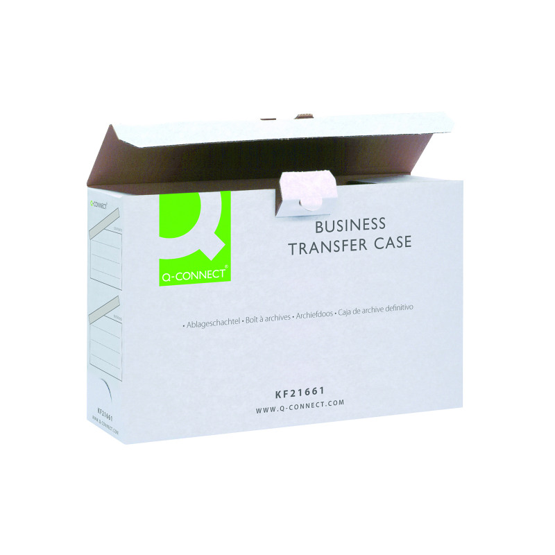 Q-Connect+Business+Transfer+Case+White+%28Pack+of+10%29+KF21661