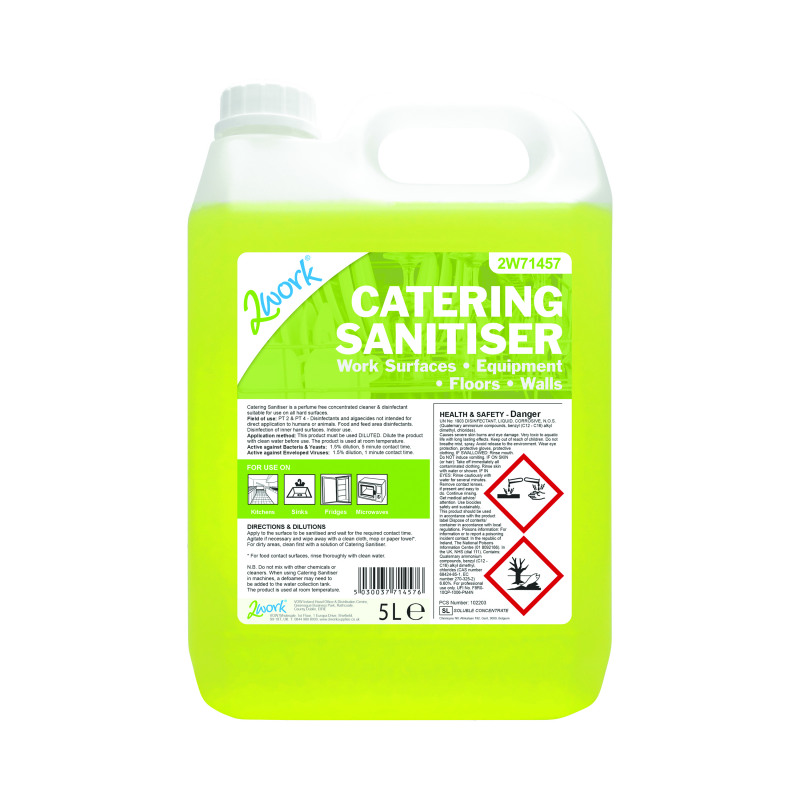 2Work+Catering+Sanitiser+Odourless+5+Litre+2W71457