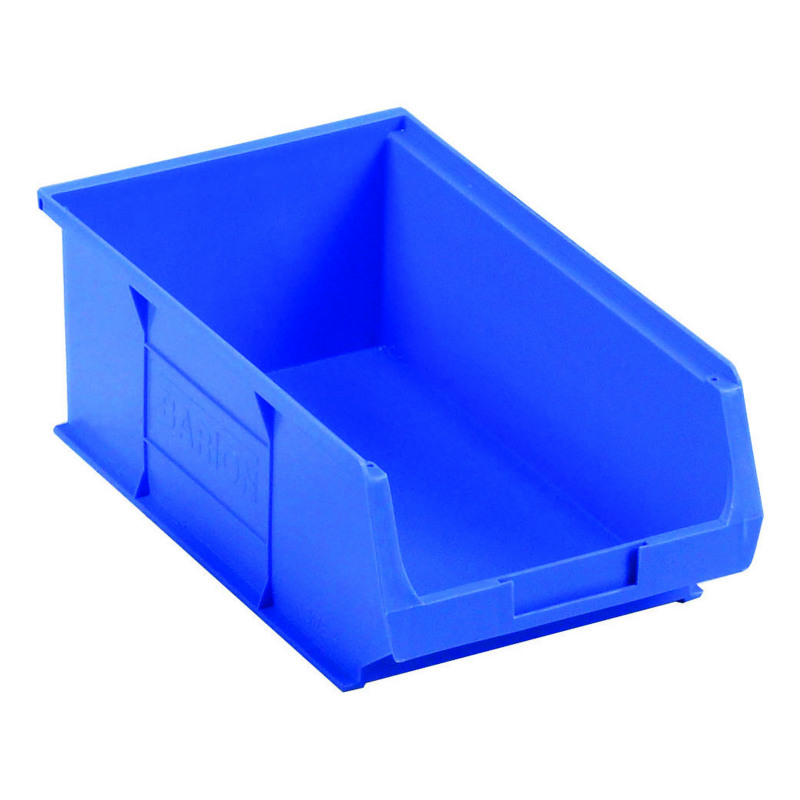 Barton+TC4+Small+Parts+Container+Semi-Open+Front+9.1L+Blue+205x350x132mm+%28Pack+of+10%29+010041