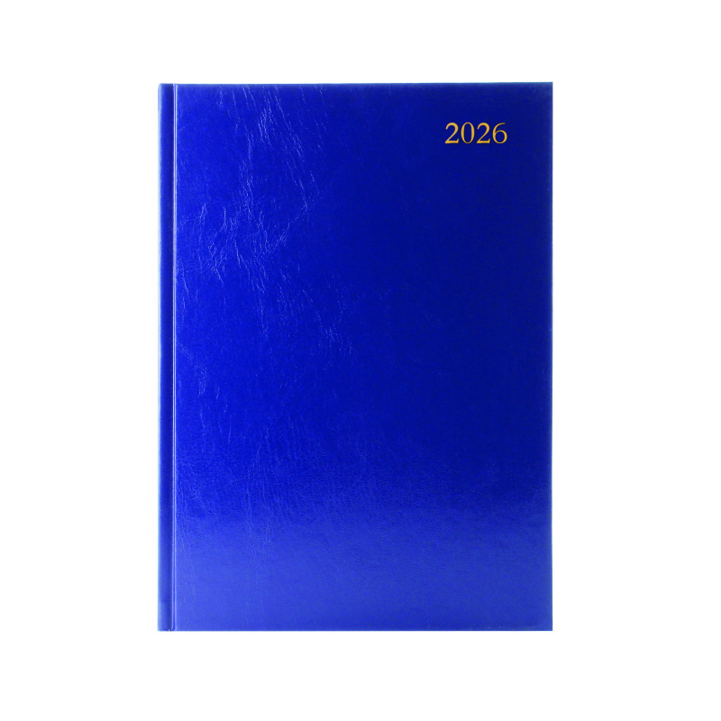 5+Star+Desk+Diary+Day+Per+Page+Appointment+A4+Blue+2026+KFA41ABU26
