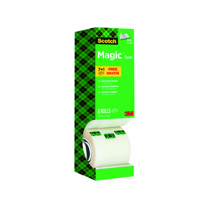 Scotch+Magic+Tape+810+Tower+Pack+19mm+x+33m+%288+Pack%29+8-1933R8