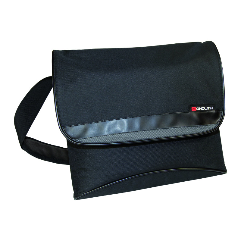 Monolith+Nylon+Laptop+Messenger+Bag+W400xD115xH365mm+Black+2386