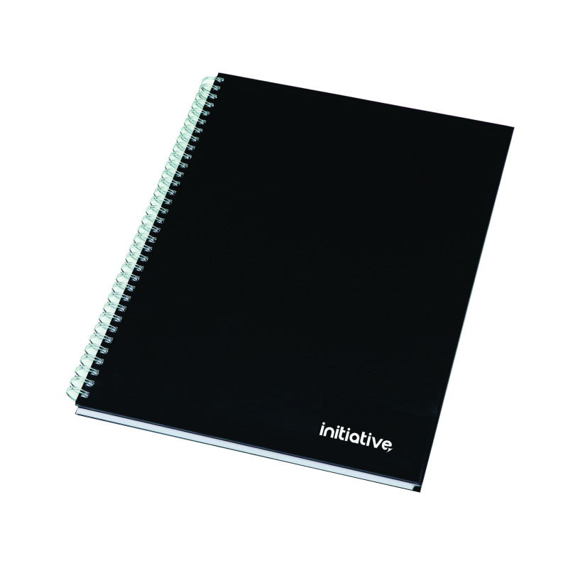 Initiative+Hardback+Twinwire+Bound+Notebook+A5+Feint+Ruled+Perforated+70gsm+160+pages+%285+Pack%29