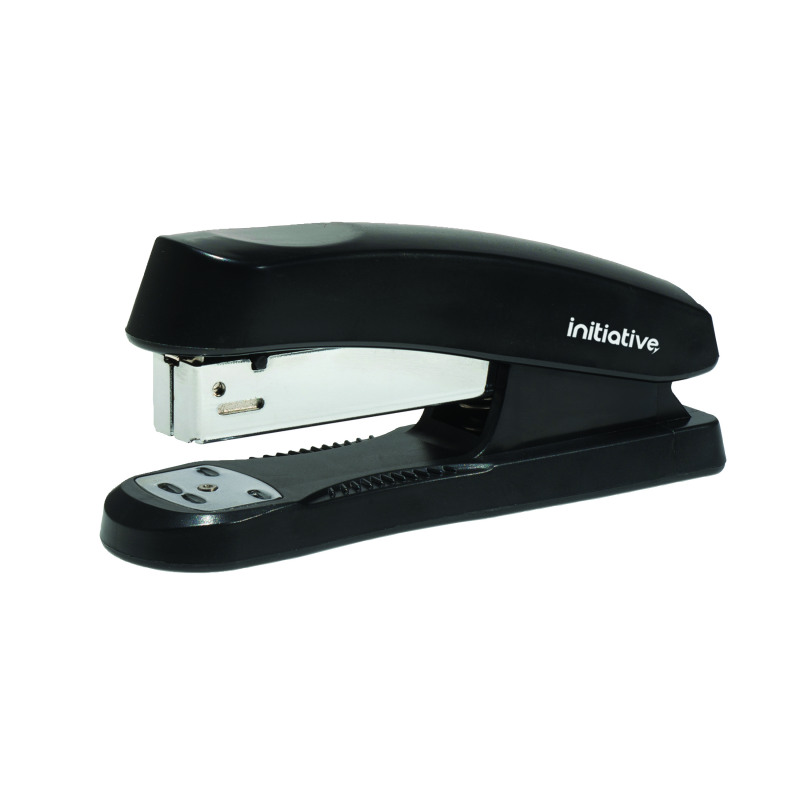 Initiative+Plastic+Half+Strip+Stapler+20+Sheet+Capacity+Black