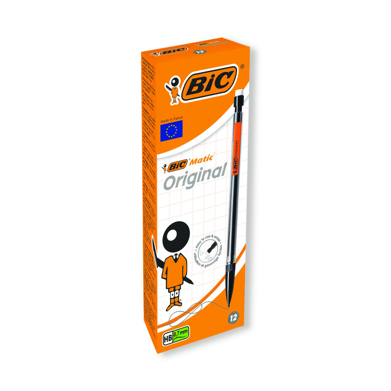 Bic+Matic+Original+Mechanical+Pencil+Medium+0.7mm+%28Pack+of+12%29+820959