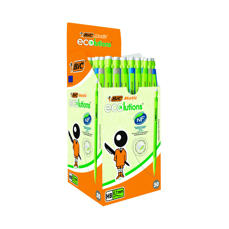 Bic+Matic+Ecolutions+Mechanical+Pencil+%28Pack+of+50%29+8877191