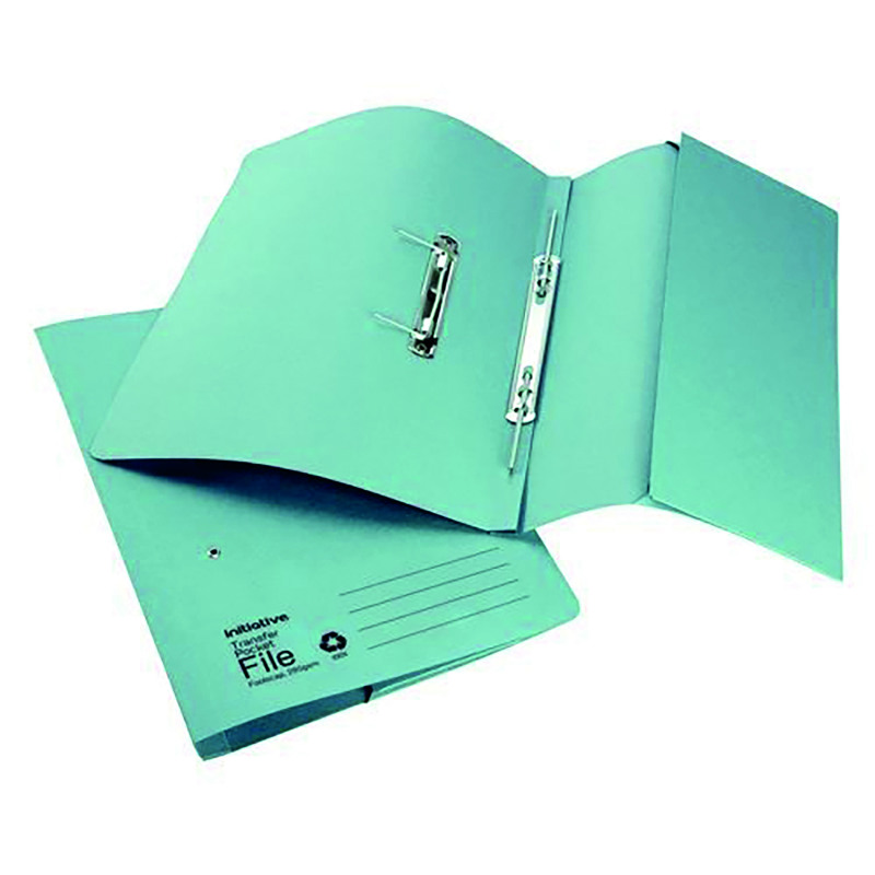 Initiative+Transfer+Spring+File+With+Pocket+Foolscap+285gsm+Blue+%2825+Pack%29