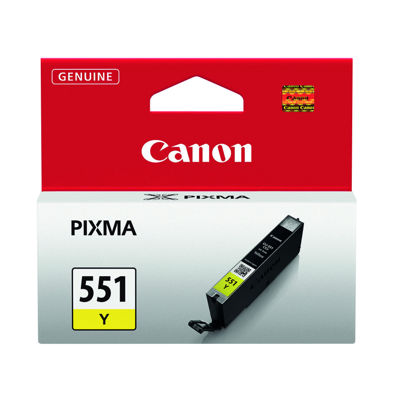 Canon+CLI-551Y+Ink+Cartridge+Yellow+6511B001