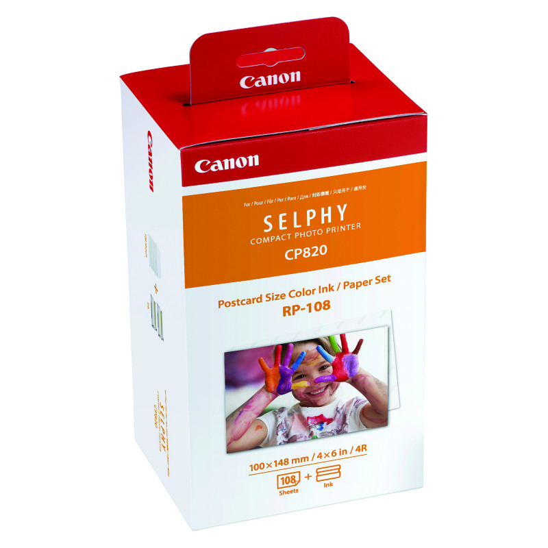 Canon+RP-108+Colour+Ink+%2B+100+x+148mm+Paper+Set+108+Sheets+8568B001