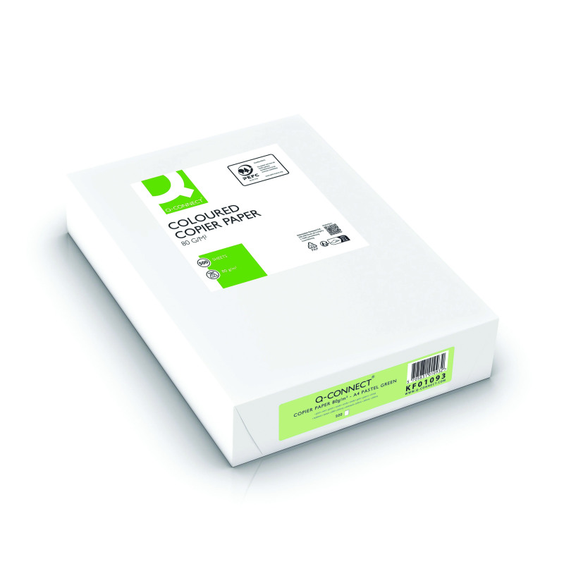 Q-Connect+Green+A4+Copier+Paper+80gsm+%28Pack+of+500%29+KF01093