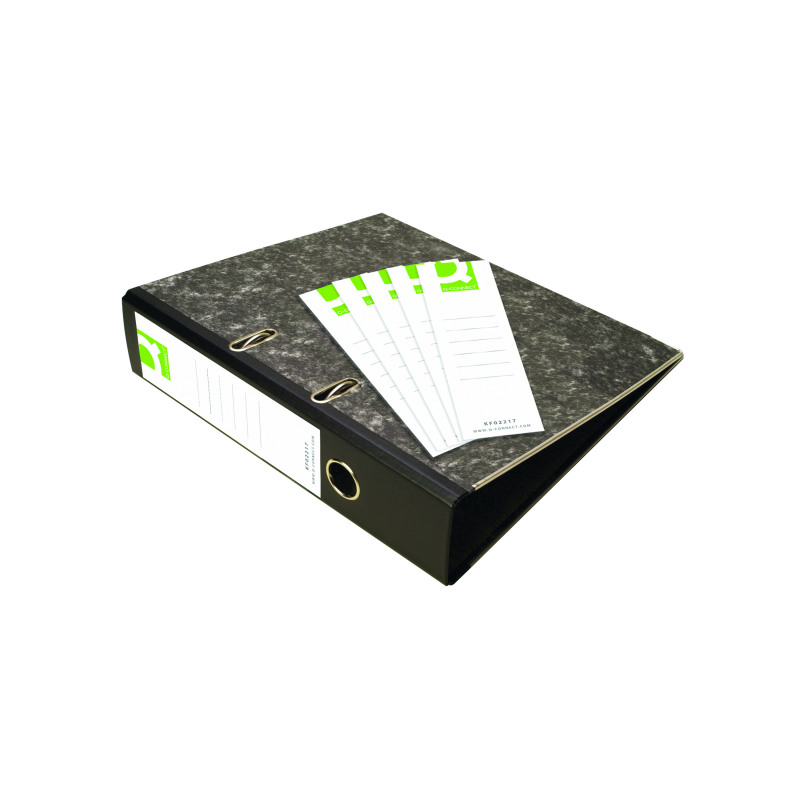Q-Connect+Lever+Arch+Spine+Labels+White+%28Pack+of+10%29+KF02217