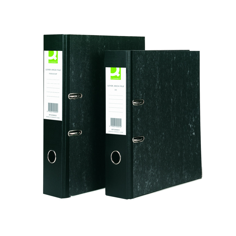 Q-Connect+Lever+Arch+File+A4+Black+%2810+Pack%29+KF20001