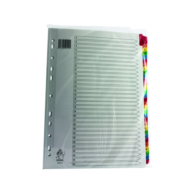 Assorted+A4+1-31+Mylar+Index+WX01522