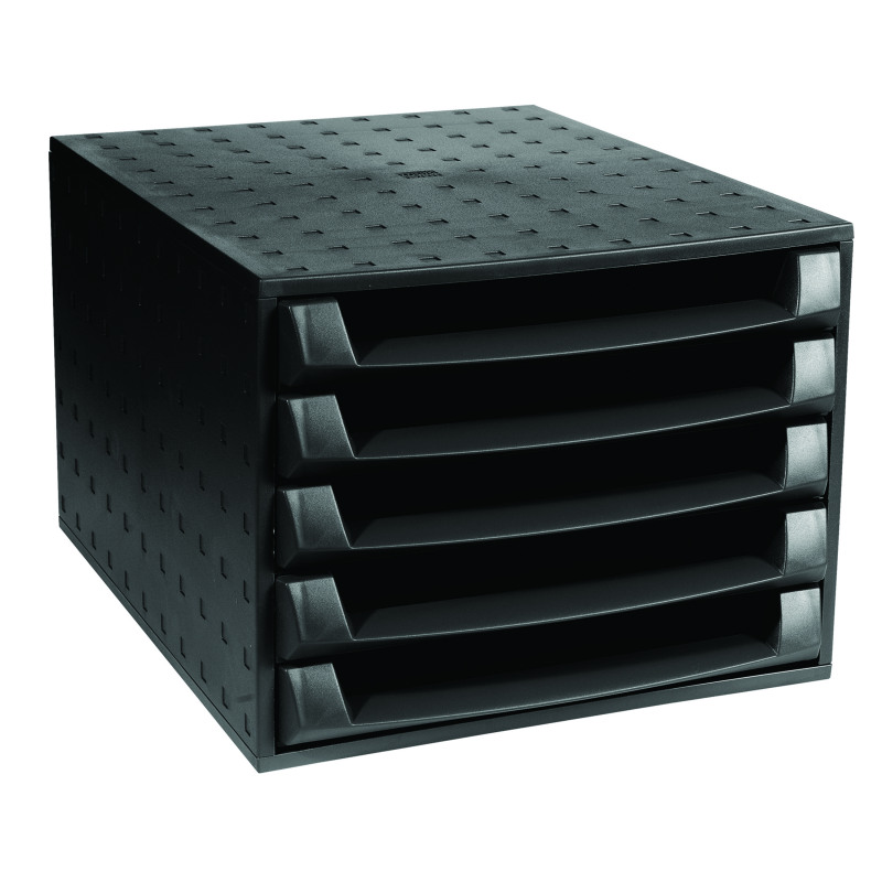Forever+5+Drawer+Set+Black+221014D