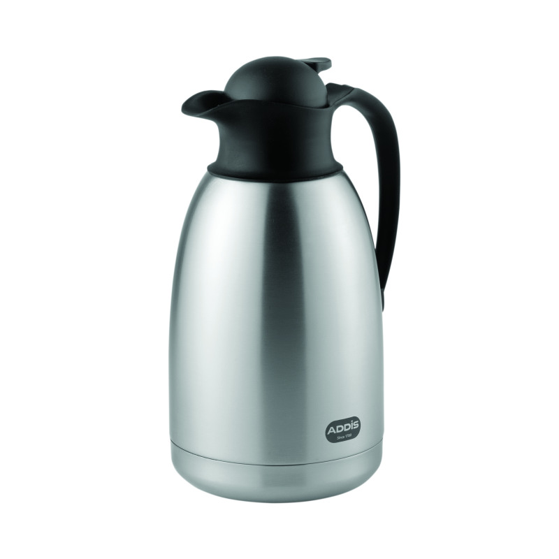Addis+Diplomat+Vacuum+Jug+2+Litre+Stainless+Steel%2FBlack+629181600