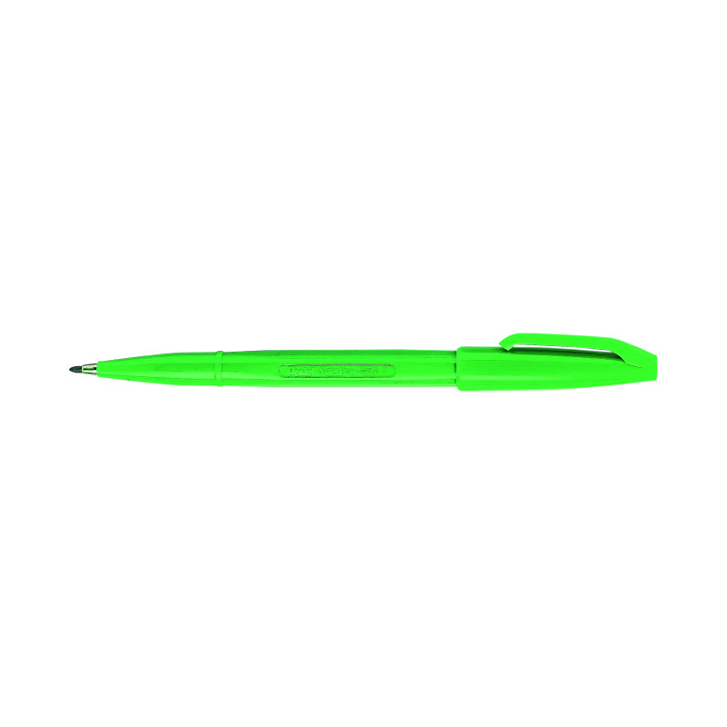 Pentel+Sign+Pen+Fibre+Tip+Green+%28Pack+of+12%29+S520-D
