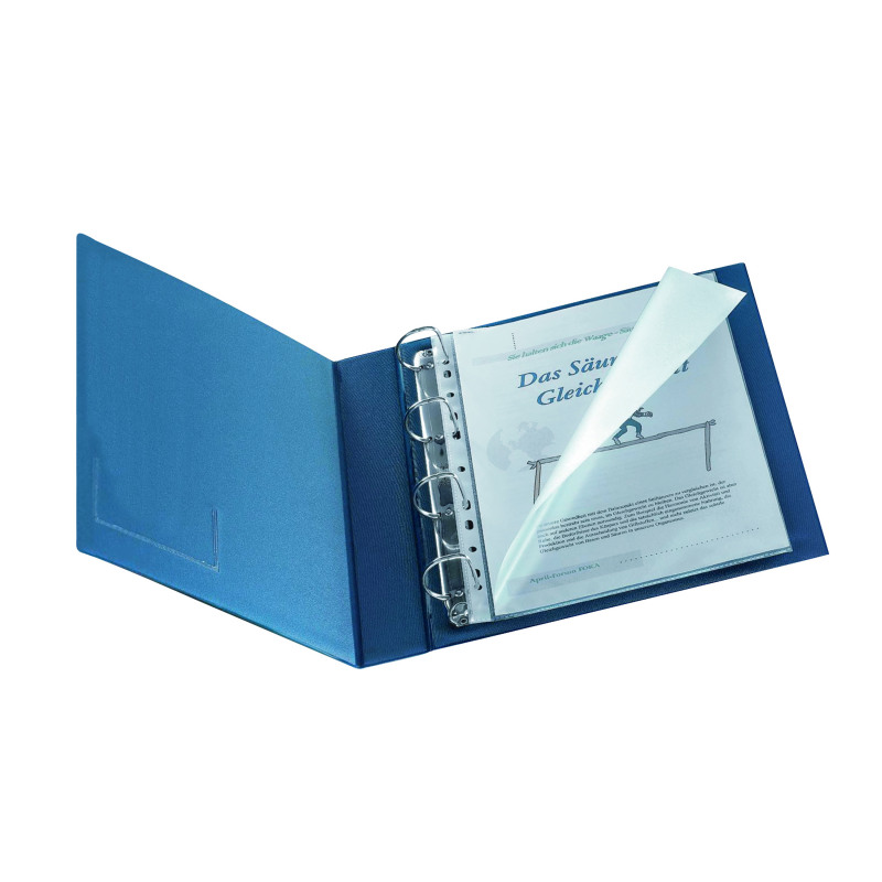 Q-Connect+Punched+Pocket+Polypropylene+Top+and+Left+Side+Opening+A4+%28Pack+of+25%29+KF00714