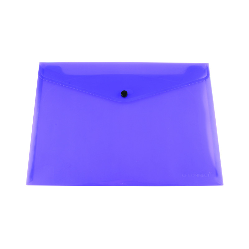 Q-Connect+Polypropylene+Document+Folder+A4+Purple+%28Pack+of+12%29+KF03598