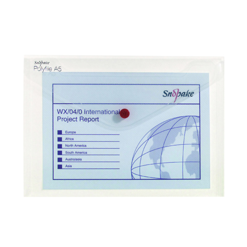 Snopake+Polyfile+Classic+A5+Clear+%28Pack+of+5%29+11382