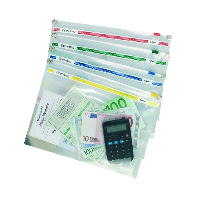 Snopake+Zippa-Bag+355x235mm+A4+Assorted+%28Pack+of+25%29+11463