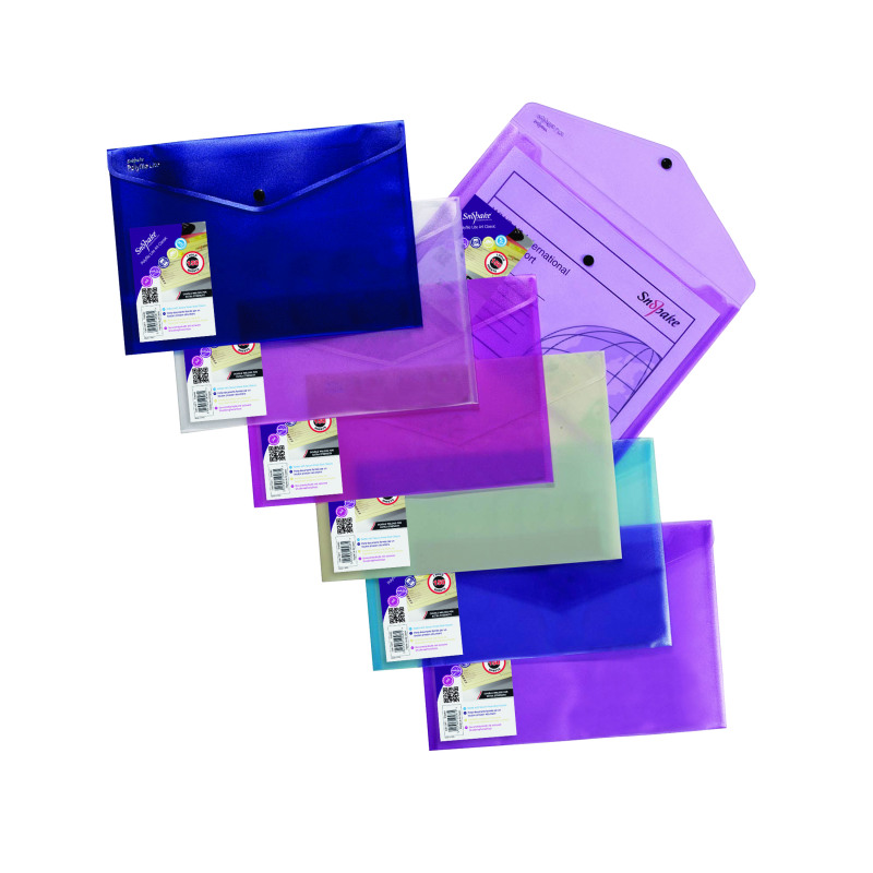 Snopake+Polyfile+Lite+A4+Assorted+%28Pack+of+5%29+15411
