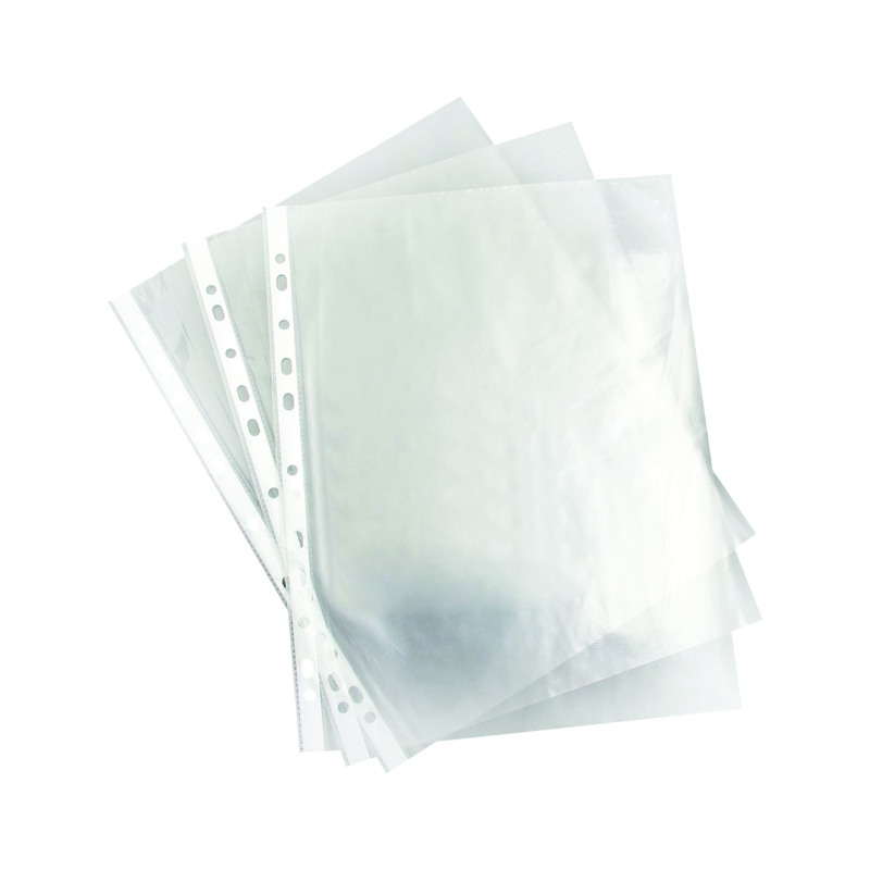 A4+Punched+Pocket+Clear+35+micron+270486+%28Pack+of+100%29+WX24001