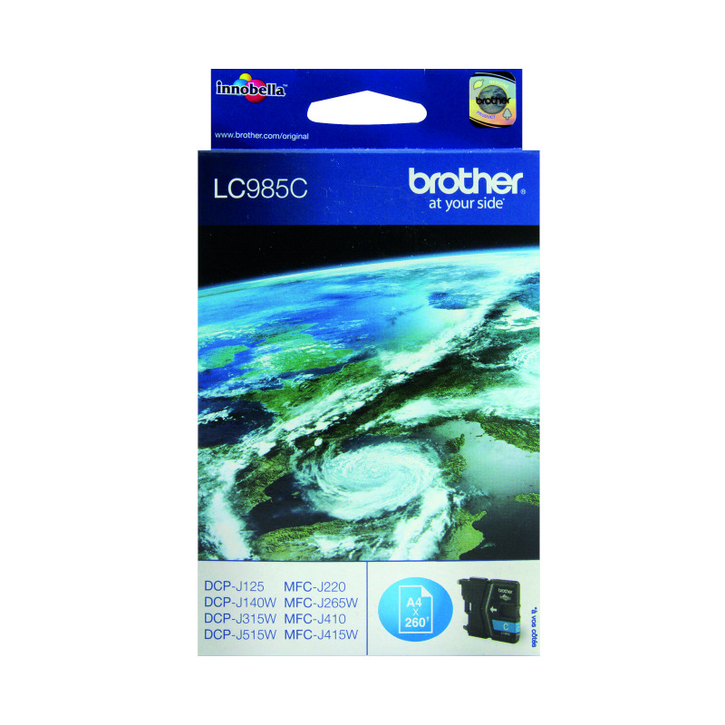 Brother+LC985C+Inkjet+Cartridge+Cyan+LC985C