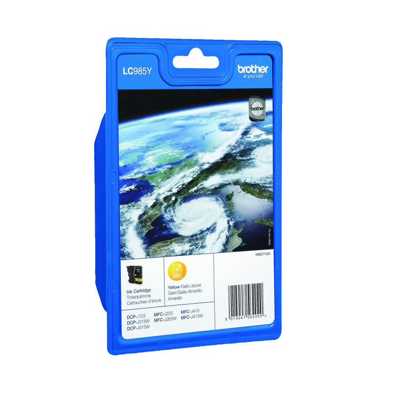 Brother+LC985Y+Inkjet+Cartridge+Yellow+LC985Y