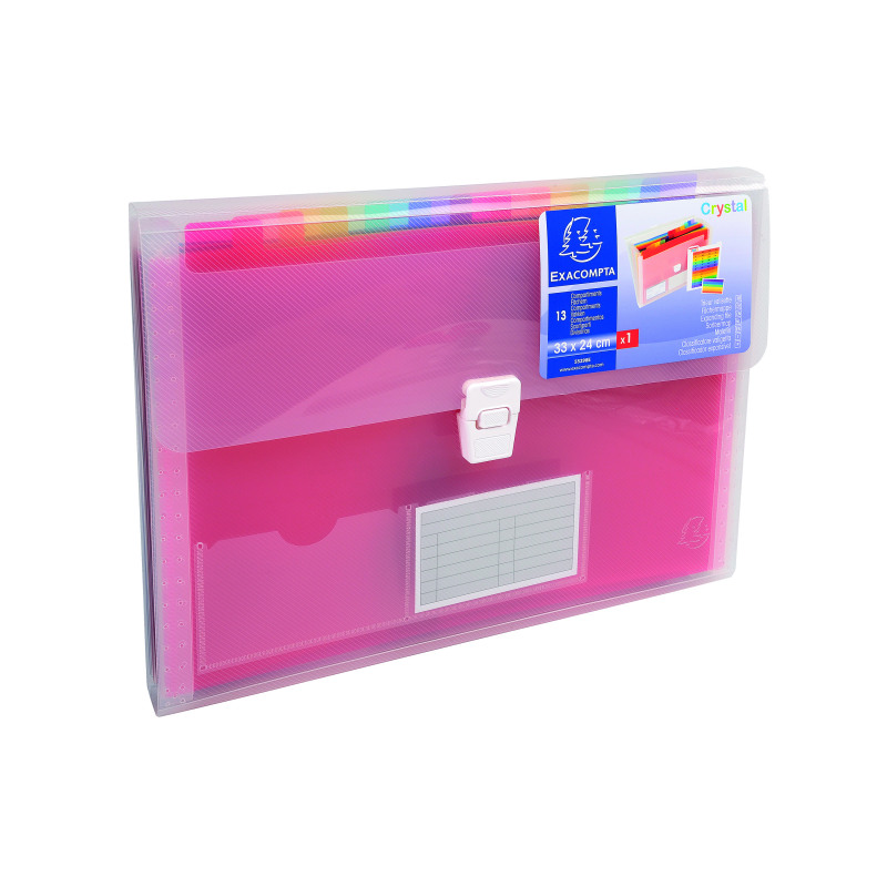 Exacompta+13+Pocket+Expanding+File+Assorted+55298E