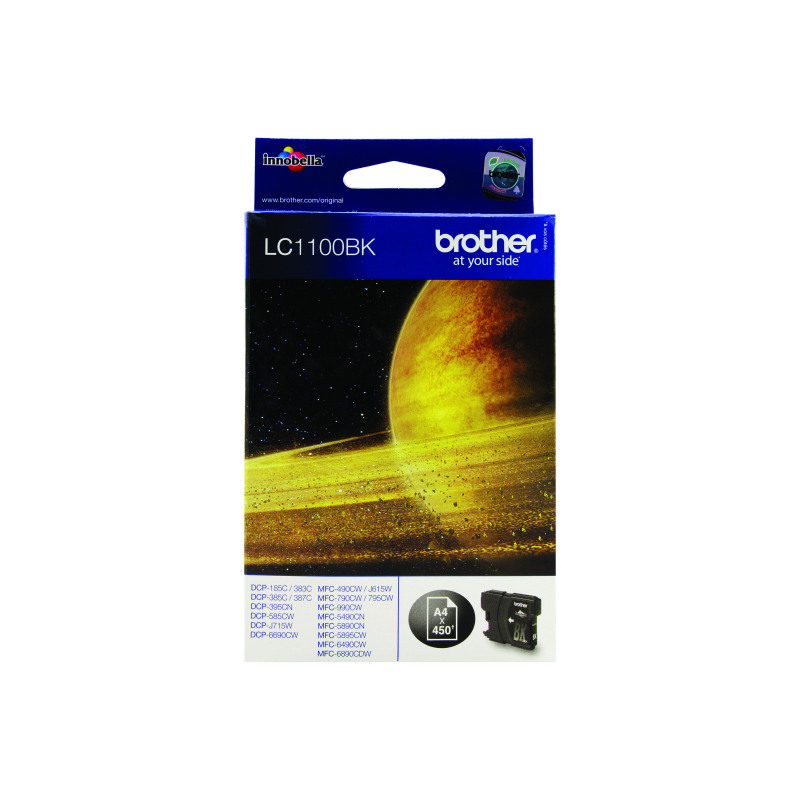 Brother+LC1100BK+Inkjet+Cartridge+Black+LC1100BK
