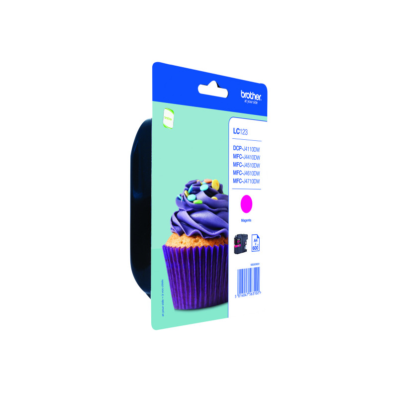 Brother+LC123M+Inkjet+Cartridge+Magenta+LC123M